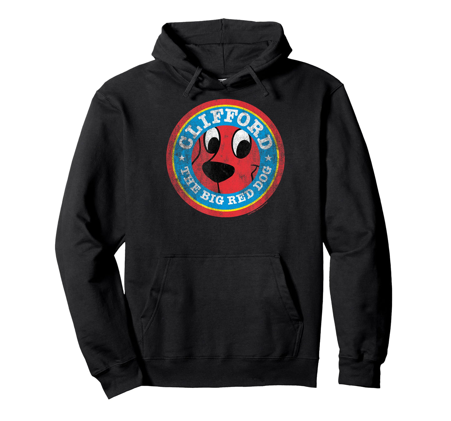 Clifford The Big Red Dog Round Distressed Logo Kids Books T-Shirt