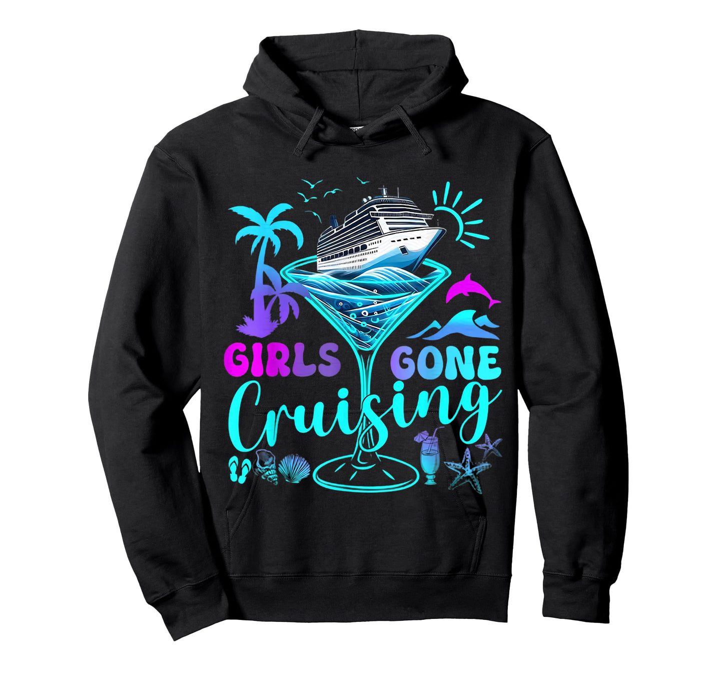 Womens Girls Gone Cruising Trip 2026 Cruise Besties Friends T-Shirt