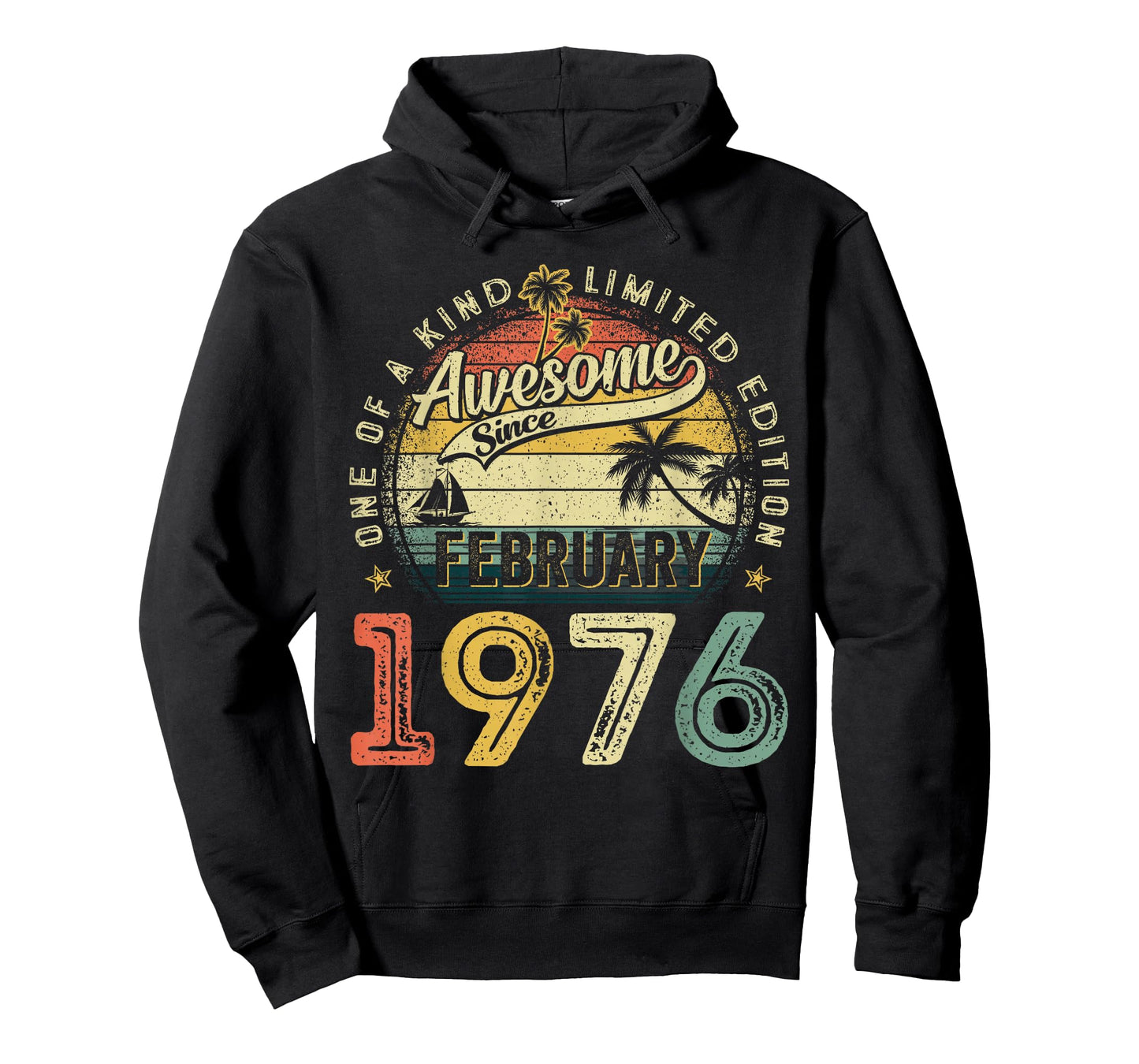 Awesome Since February 1976 50th Birthday Men 50 Years Old T-Shirt