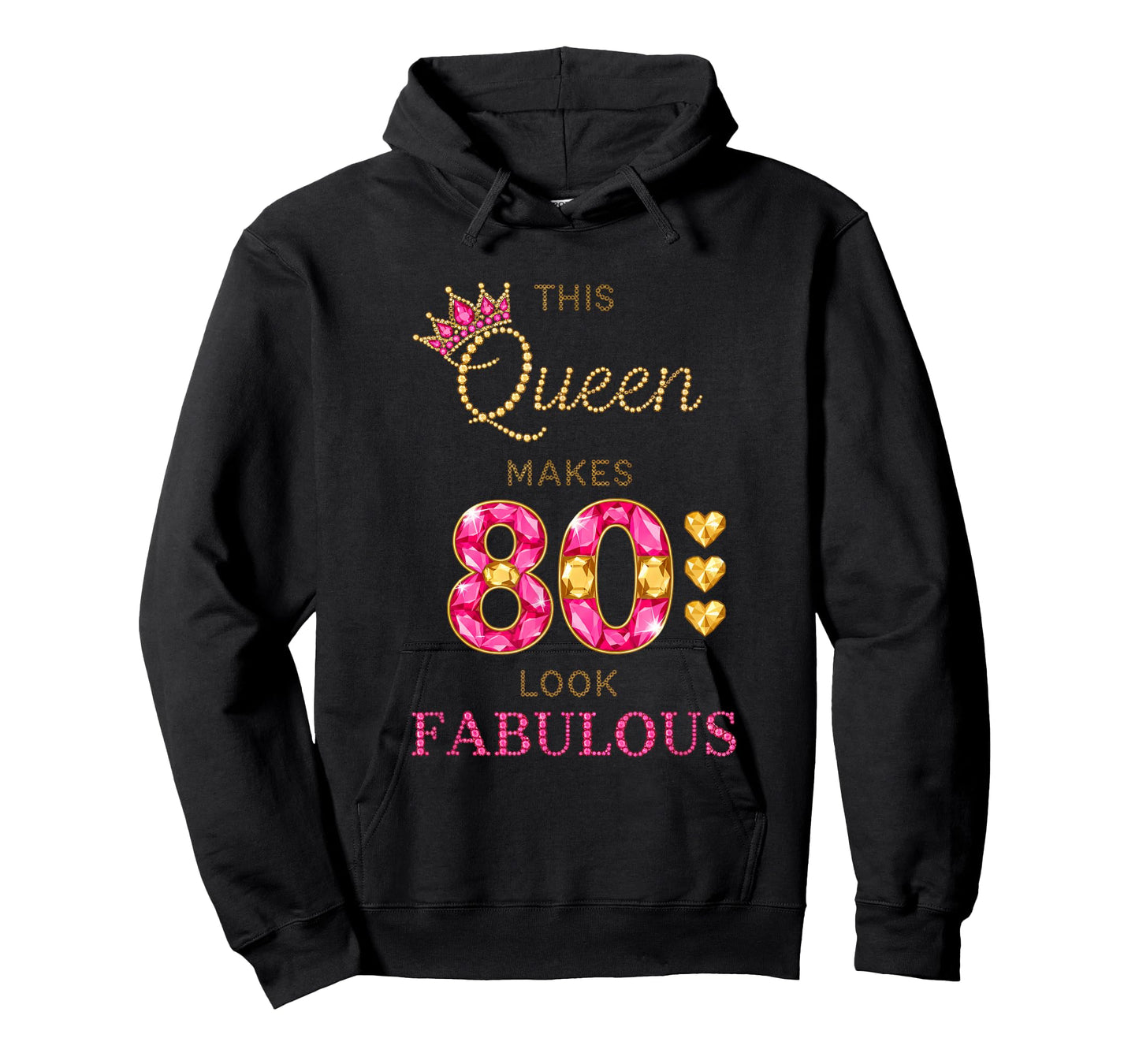 Birthday This Queen Makes 80 Look Fabulous, 80th Birthday T-Shirt