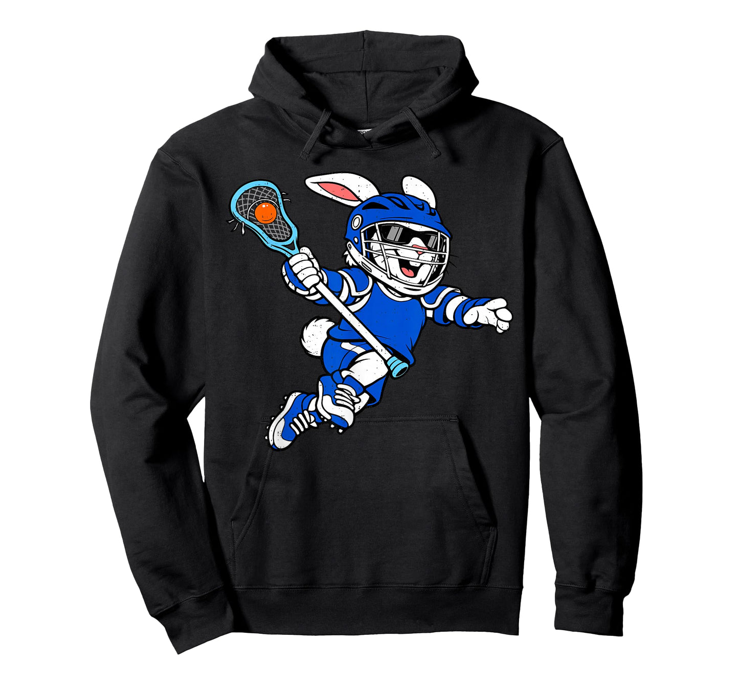 Bunny Playing Lacrosse Rabbit Easter Sport Men Boys Kids T-Shirt