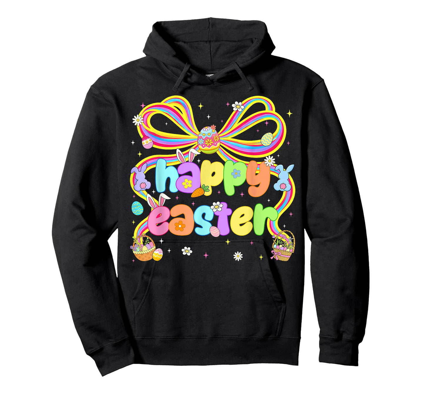 Happy Easter Coquette Floral Rabbit Bunny Women Girl Kid T-Shirt