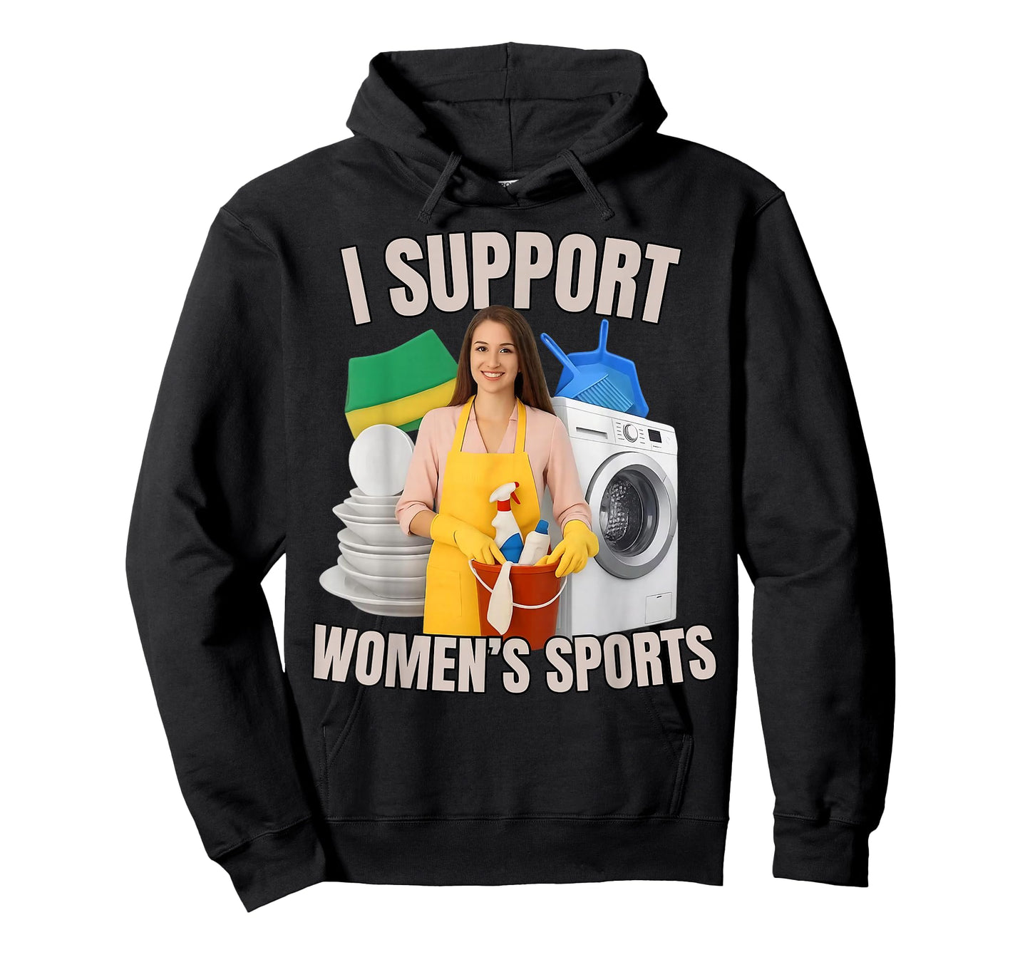 I Support Women's Sports Unwearable Aduld Humor Bootleg T-Shirt