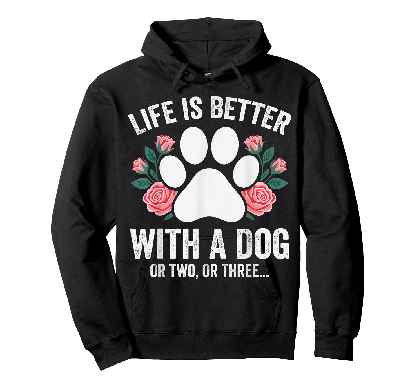 Life is Better with A Dog Funny Dog Mom Humor Pet Lover T-Shirt