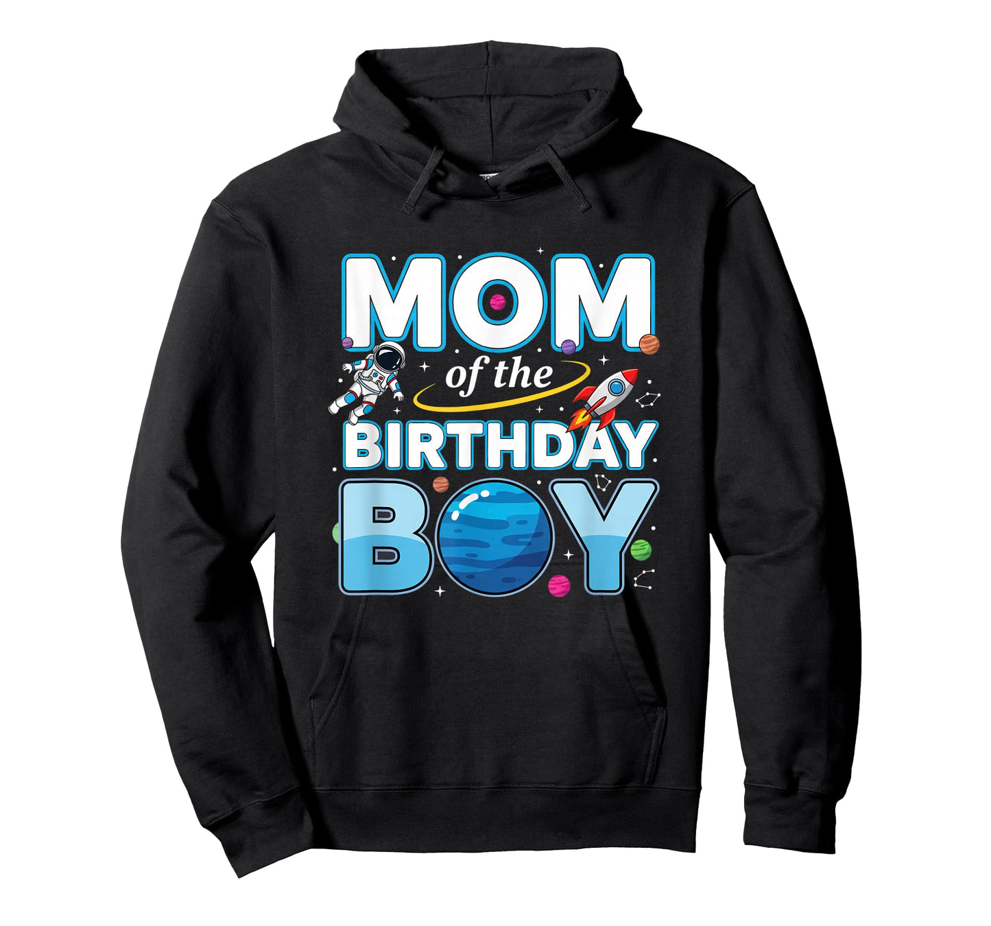 Mom of The Birthday Boy Space Party Mom, Mom T-Shirt