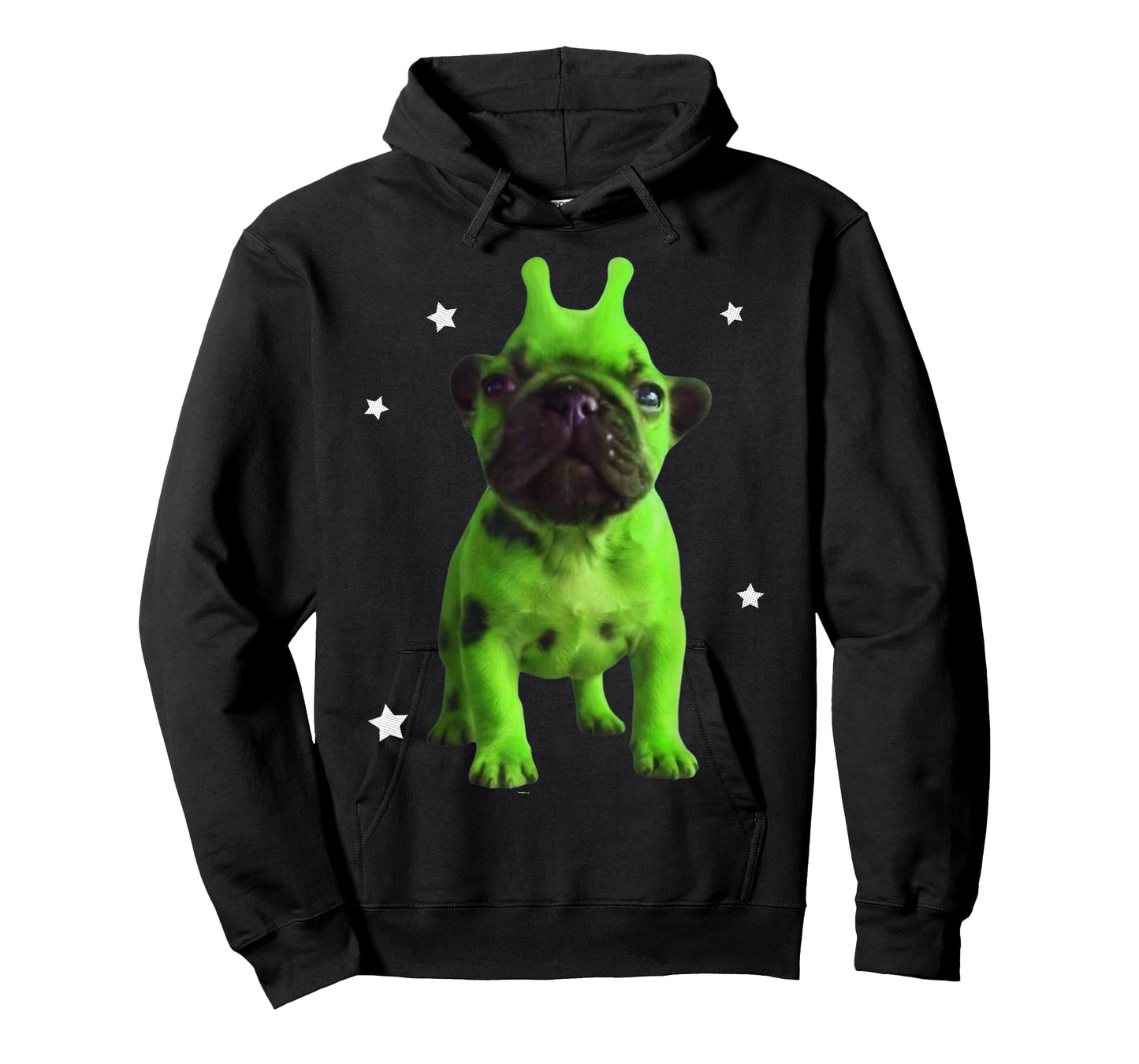 Alien Dog Meme Retro Silly Dog Vintage Space Pibble Funny T-Shirt