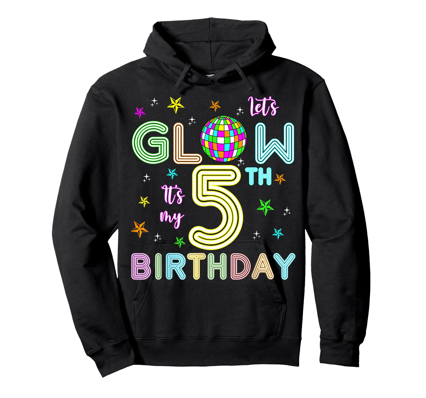 It's My 5th Birthday Glowing 80s 5 Year Old T-Shirt