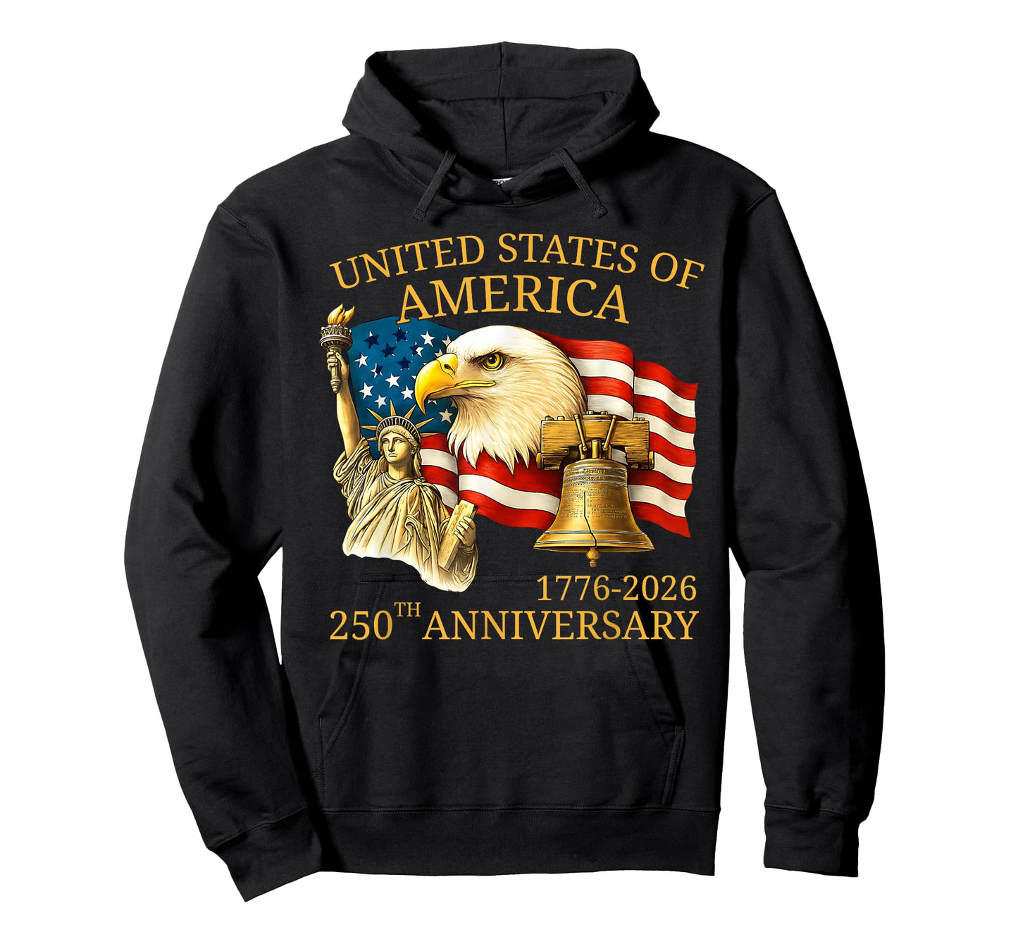 Eagle and Flag 250th Birthday America Since 1776 T-Shirt