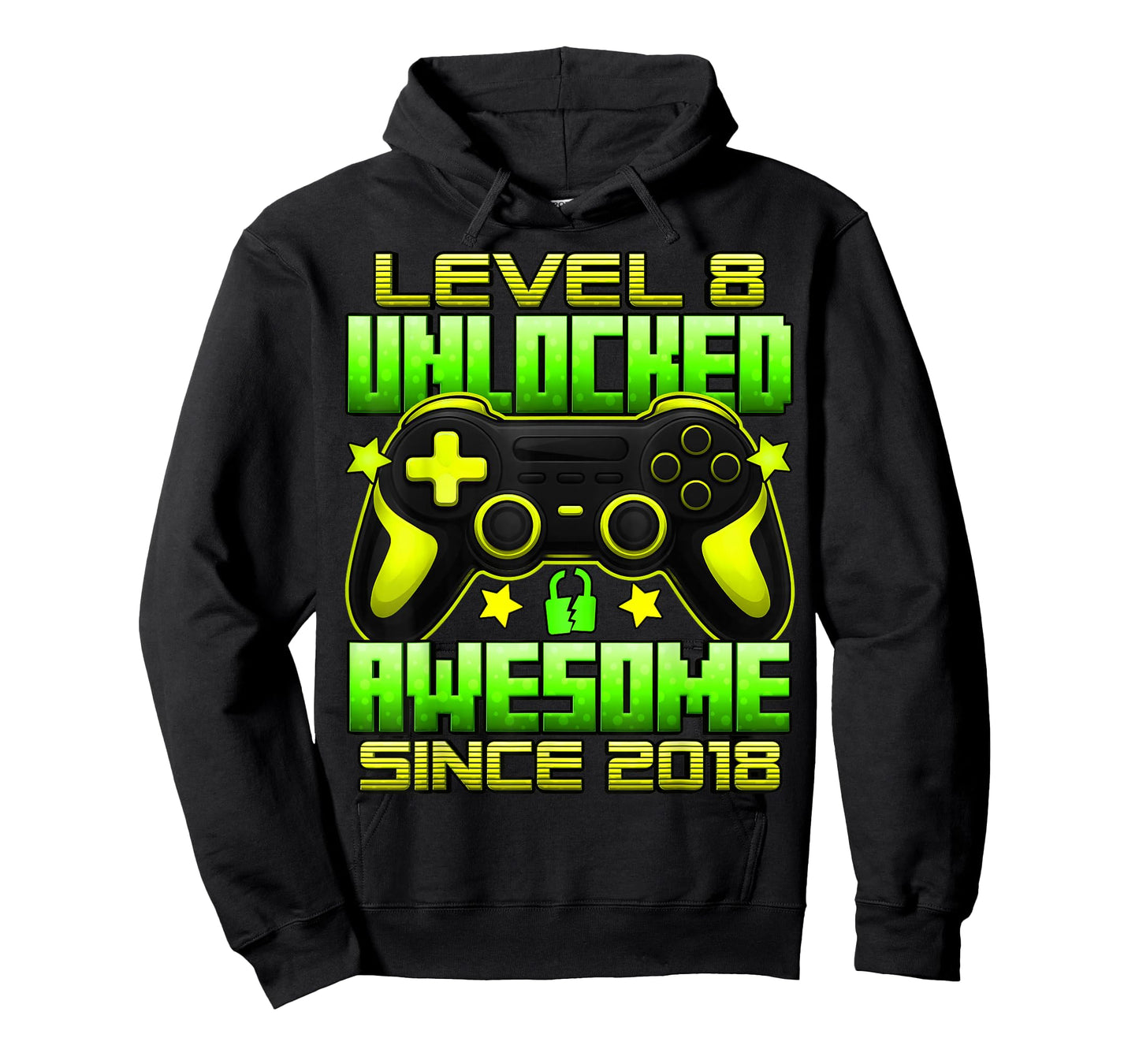 Level 8 Unlocked 8 Year Old Gifts for Boys 8th Birthday Boy T-Shirt