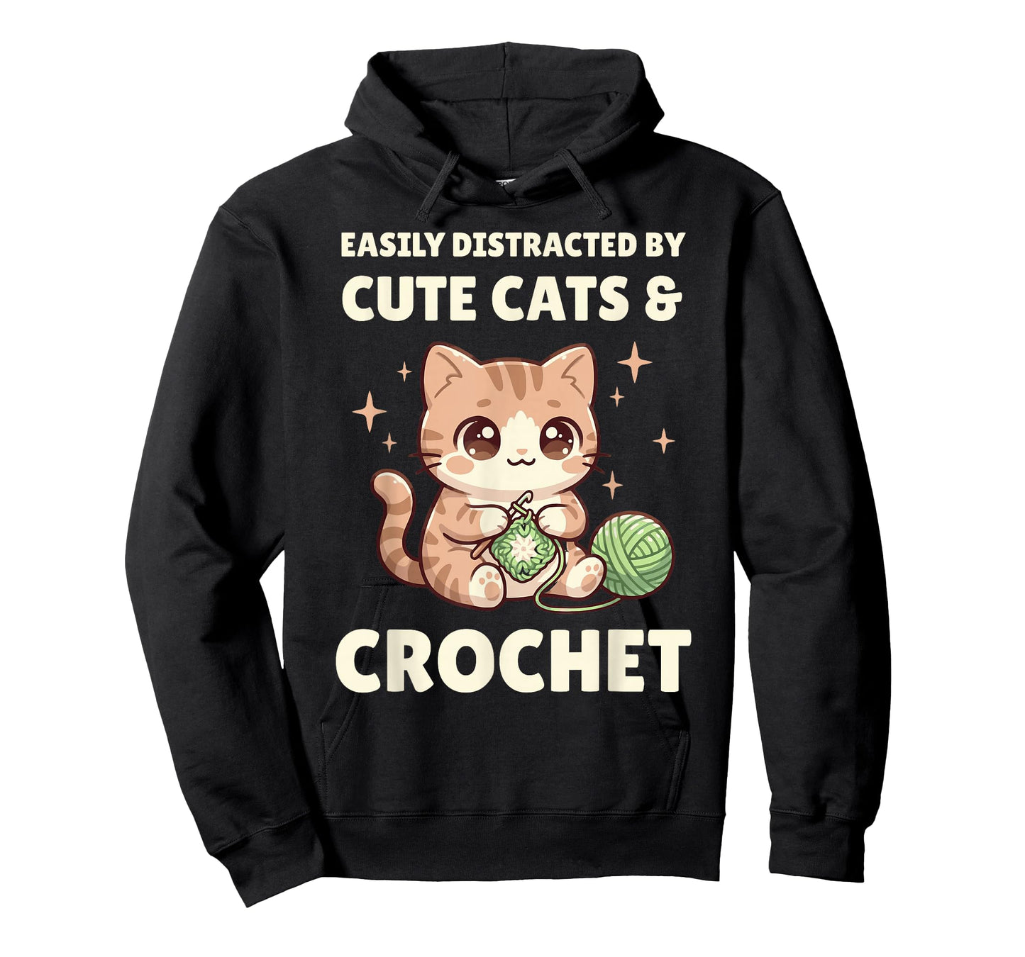 Easily Distracted by Crochet Funny Crochet Lover T-Shirt