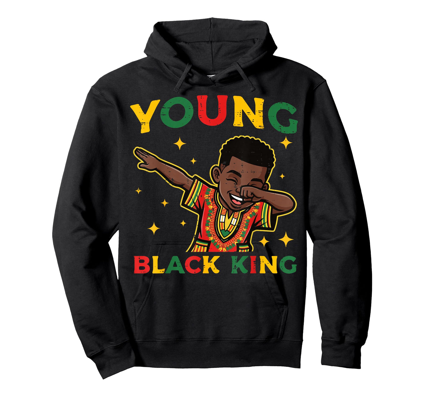 Black History Young King Dab African American Boys Kids T-Shirt