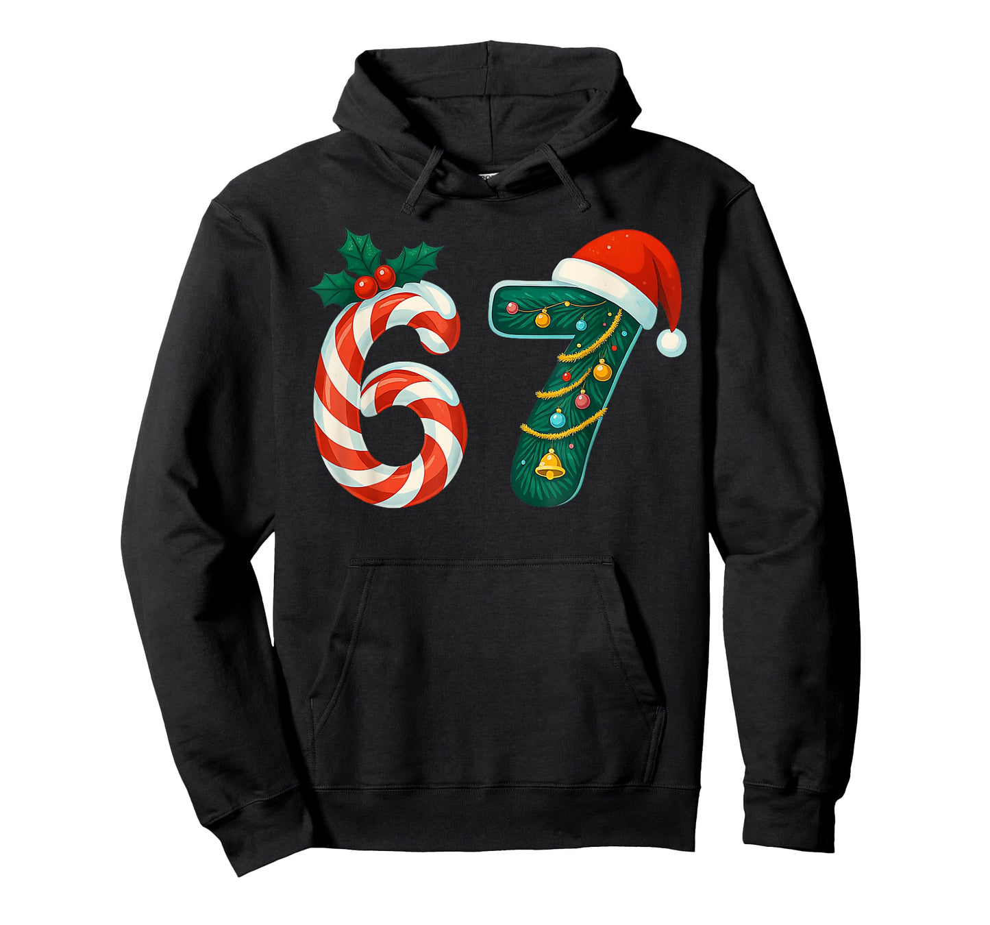 Funny Six Seven 6 7 Meme Christmas Family Xmas Santa 67 T-Shirt