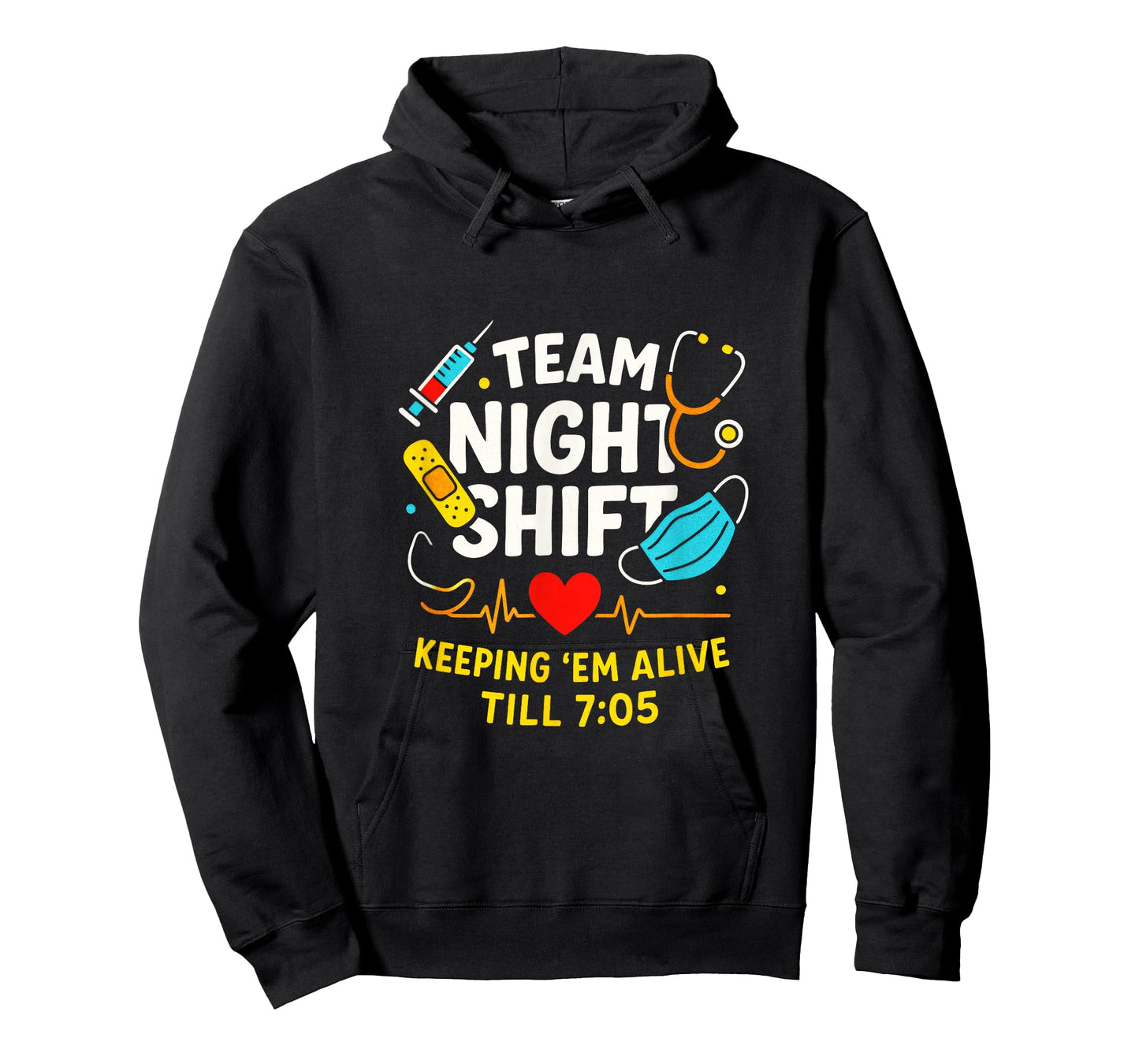 Team Night Shift - Nurse Life Healthcare Humor T-Shirt