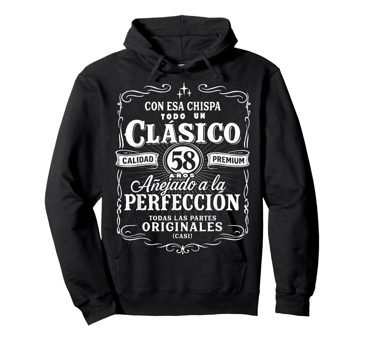 Vintage 58th Birthday Men Funny Cumpleaños 58 Spanish Gag T-Shirt