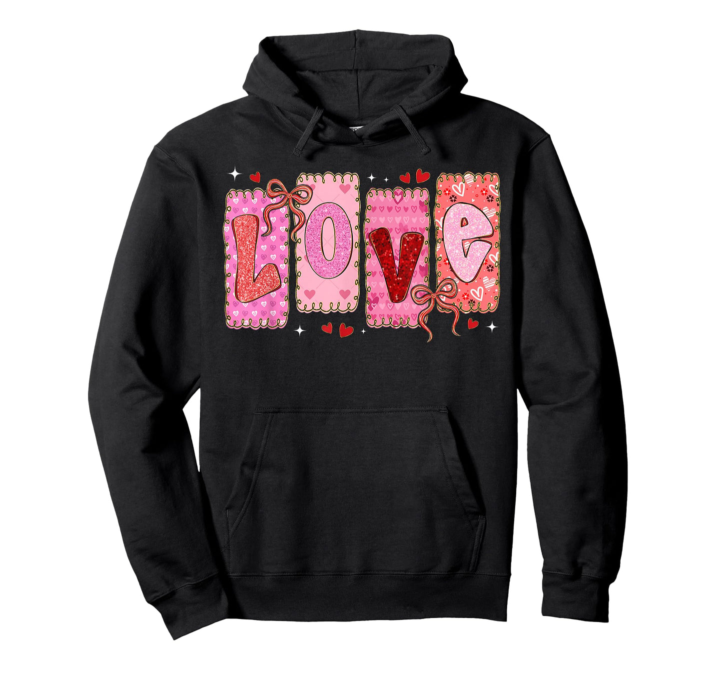 Preppy Love Valentine Pink Coquette Bow Girl Women Kid T-Shirt