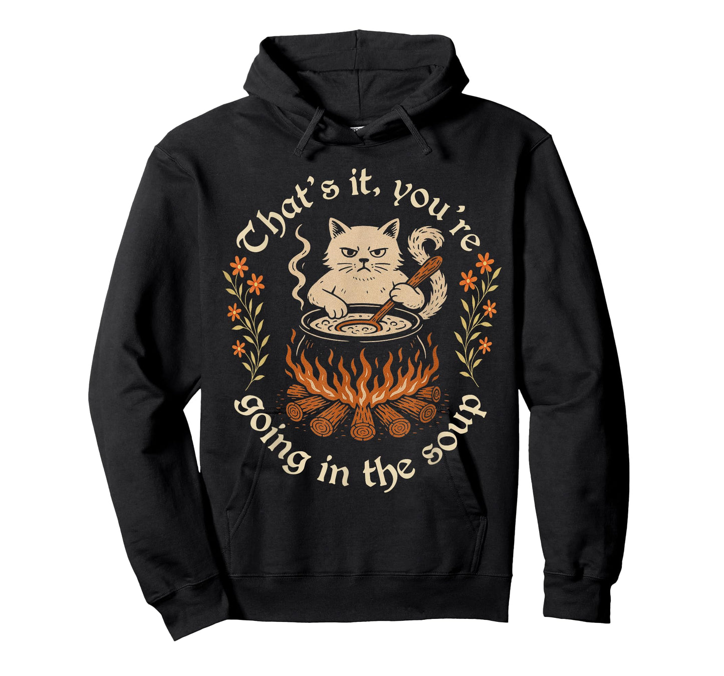 That's It You're Going in The Soup Funny Cat Wizard Meme T-Shirt