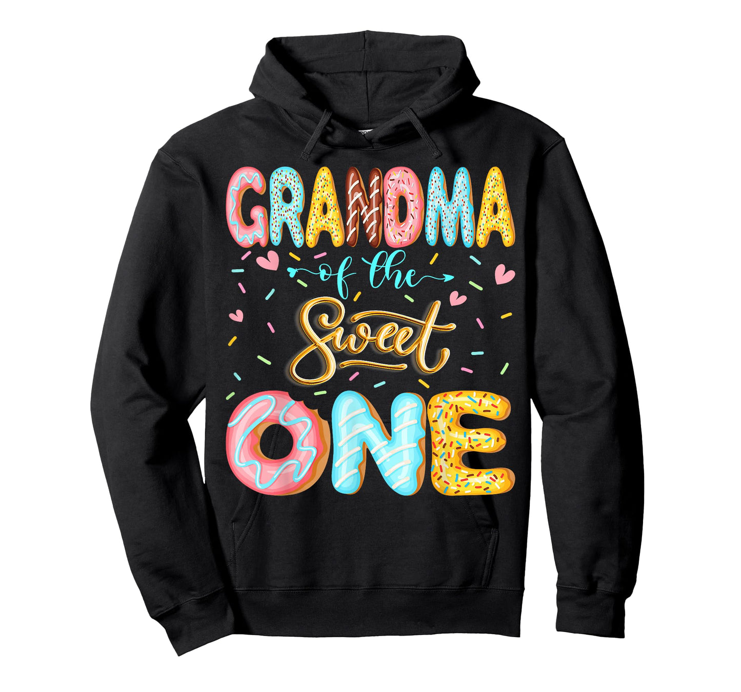 Grandma of The Sweet One 1st Birthday Girl Donut Lover T-Shirt