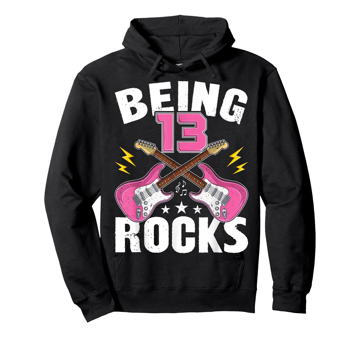 Being 13 Rocks Cute 13 Years Old Guitar 13th Birthday Girls T-Shirt