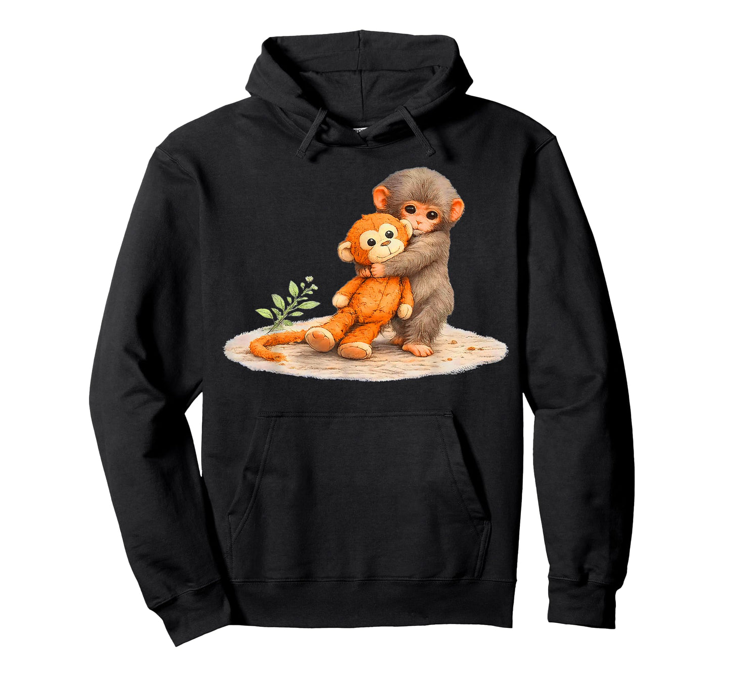 Monkey Punch, Baby Monkey Holding Plush Toy T-Shirt