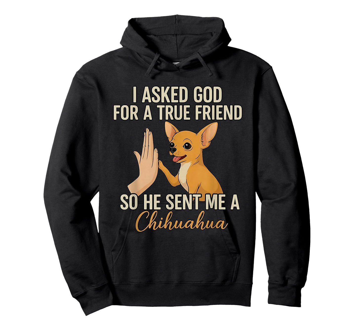 I Asked God for A True Friend So He Sent Me A Chihuahua T-Shirt