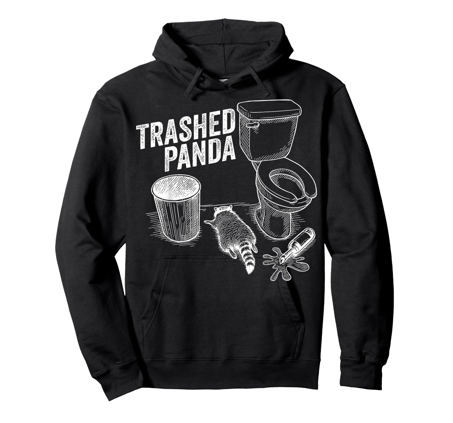 Trashed Panda Funny Drunk Racoon T-Shirt