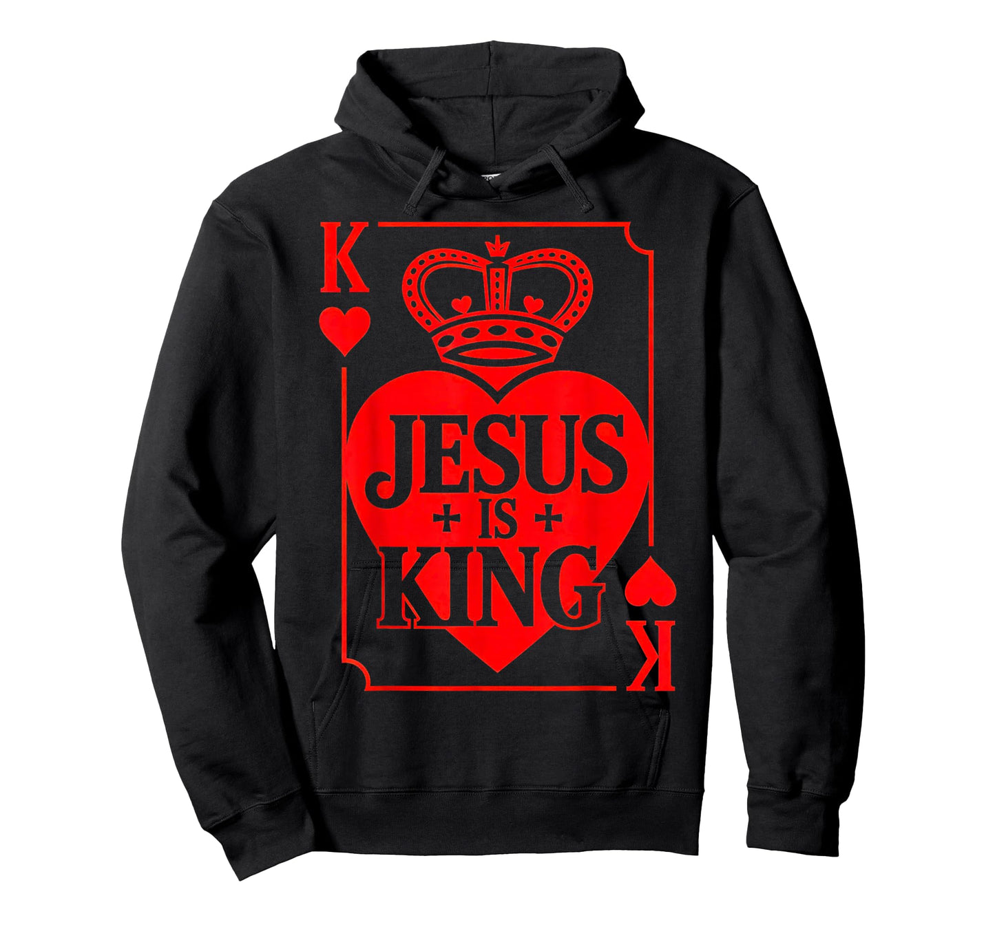 Jesus is King Christian Valentine K Heart Card God Faith T-Shirt