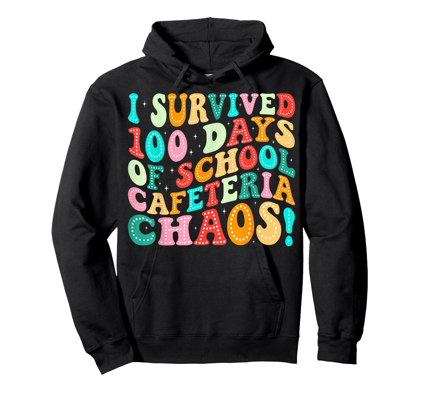 I Survived 100 Days of School Cafeteria Chaos Lunch Lady T-Shirt
