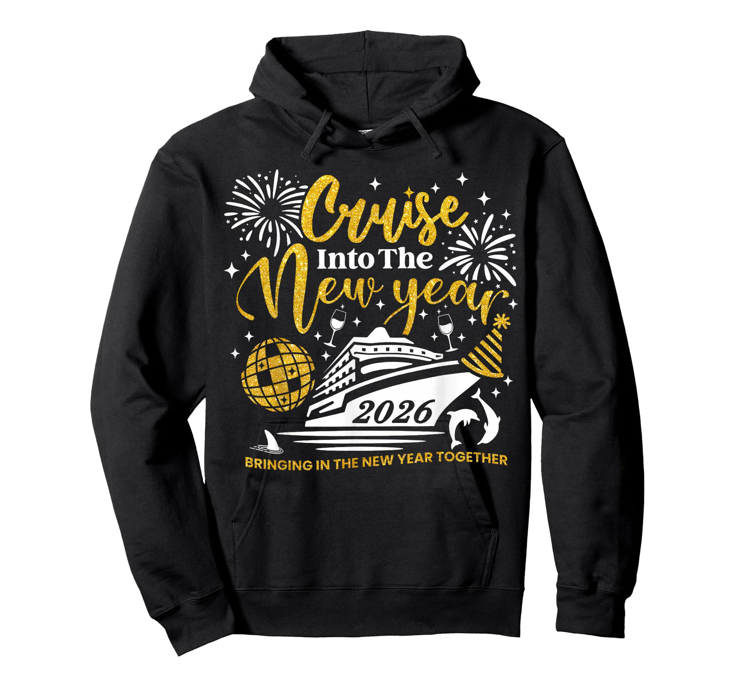 Funny Cruising Into 2026 New Year Matching Family Cruise T-Shirt