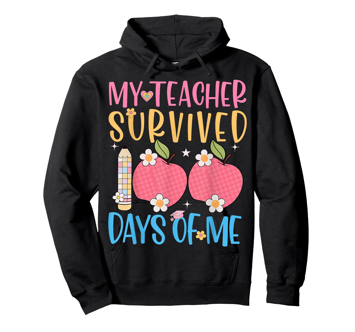 100th Day My Teacher Survived 100 Days of Me Girls Boys Kids T-Shirt