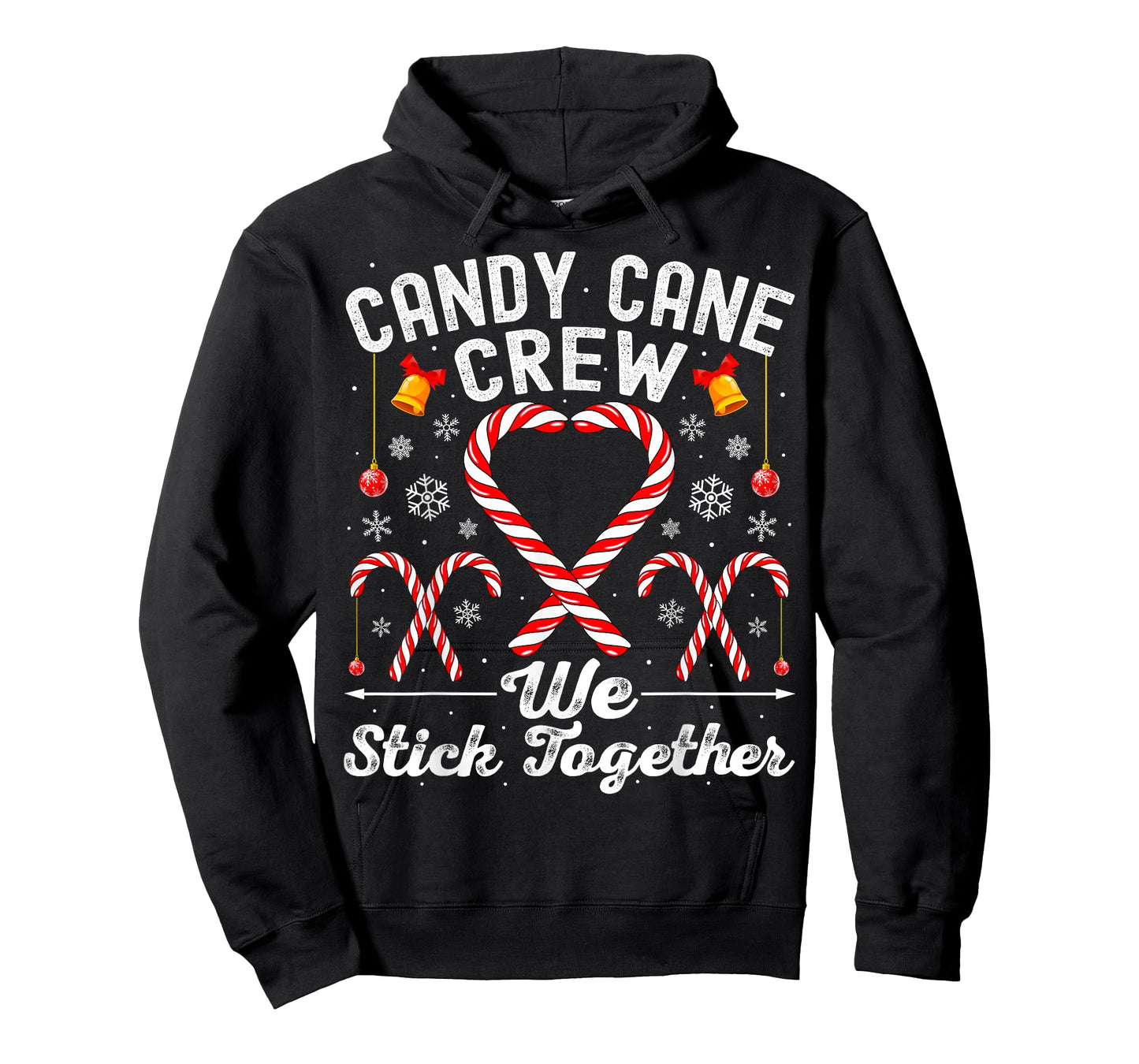 Candy Cane Crew We Stick Together Family Matching Christmas T-Shirt