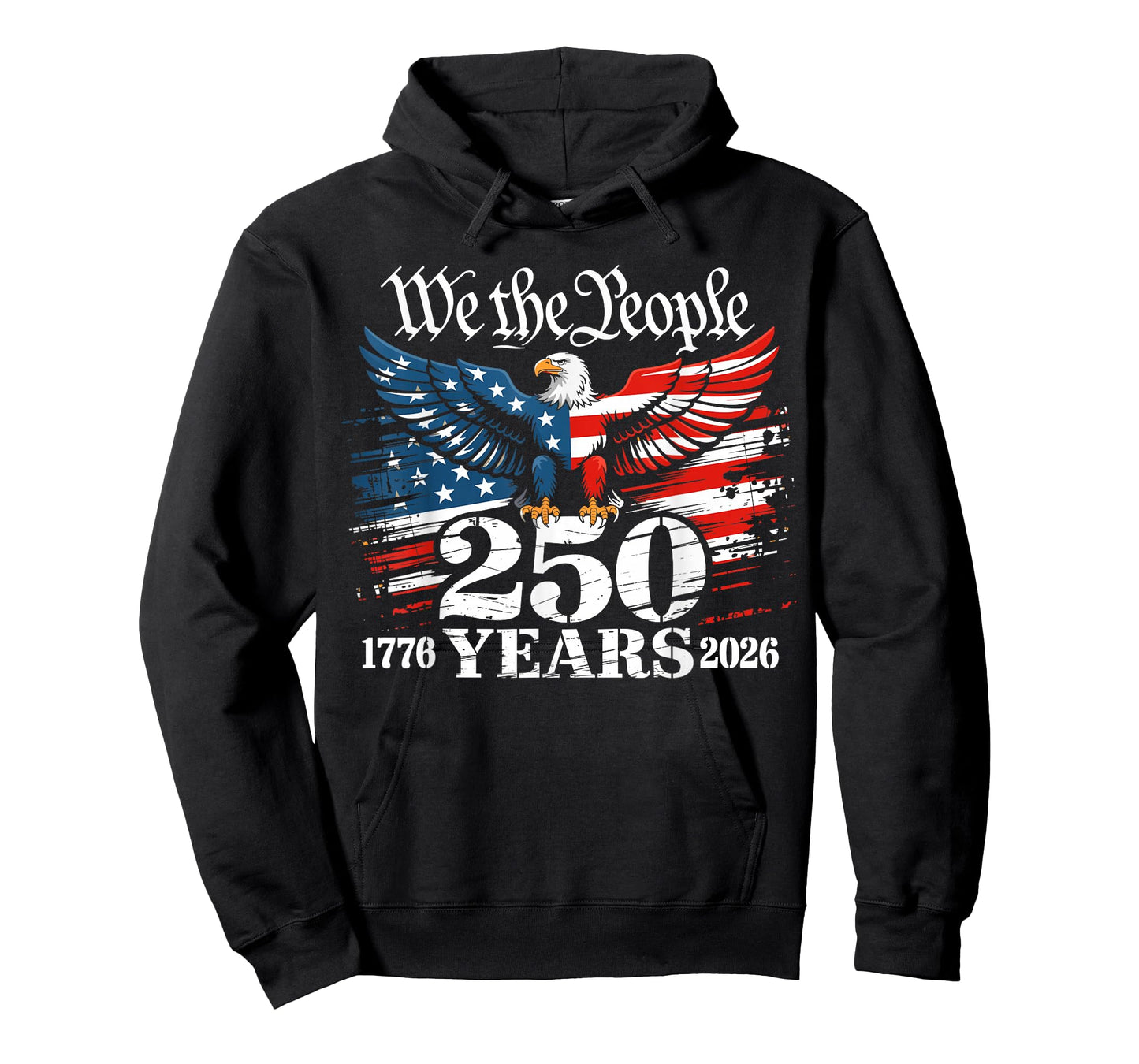 Vintage 250 Years 1776-2026 250th 4th July T-Shirt