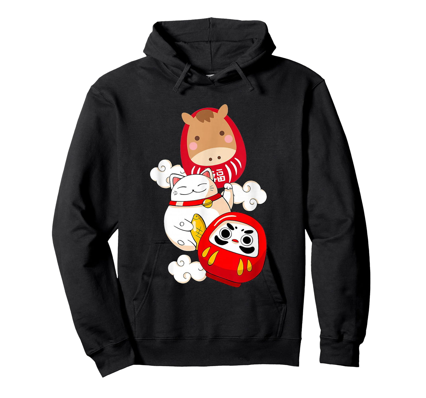 Kawaii Daruma Japanese New Year 2026 Year of The Horse T-Shirt