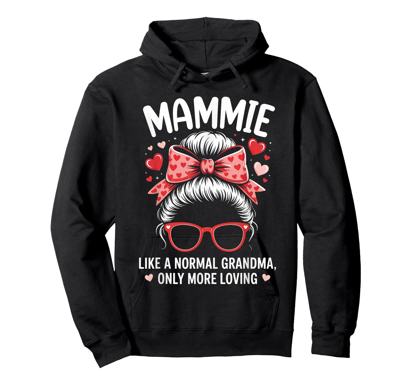 MAMMIE Valentine Quote for Loving Grandma with Cute Bow T-Shirt