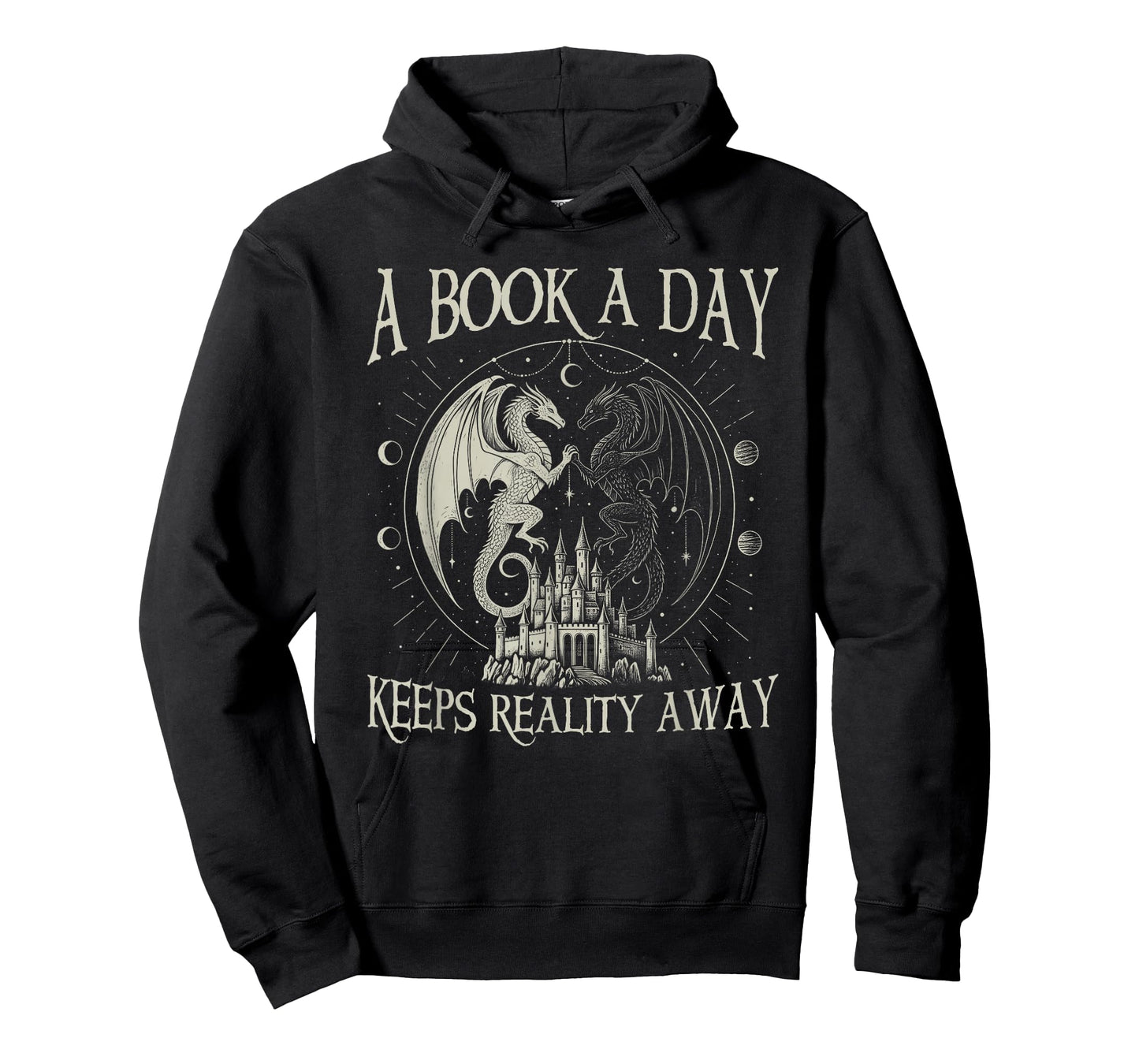 Fantasy Book Club Dragon Reader Book A Day Keep Reality Away T-Shirt