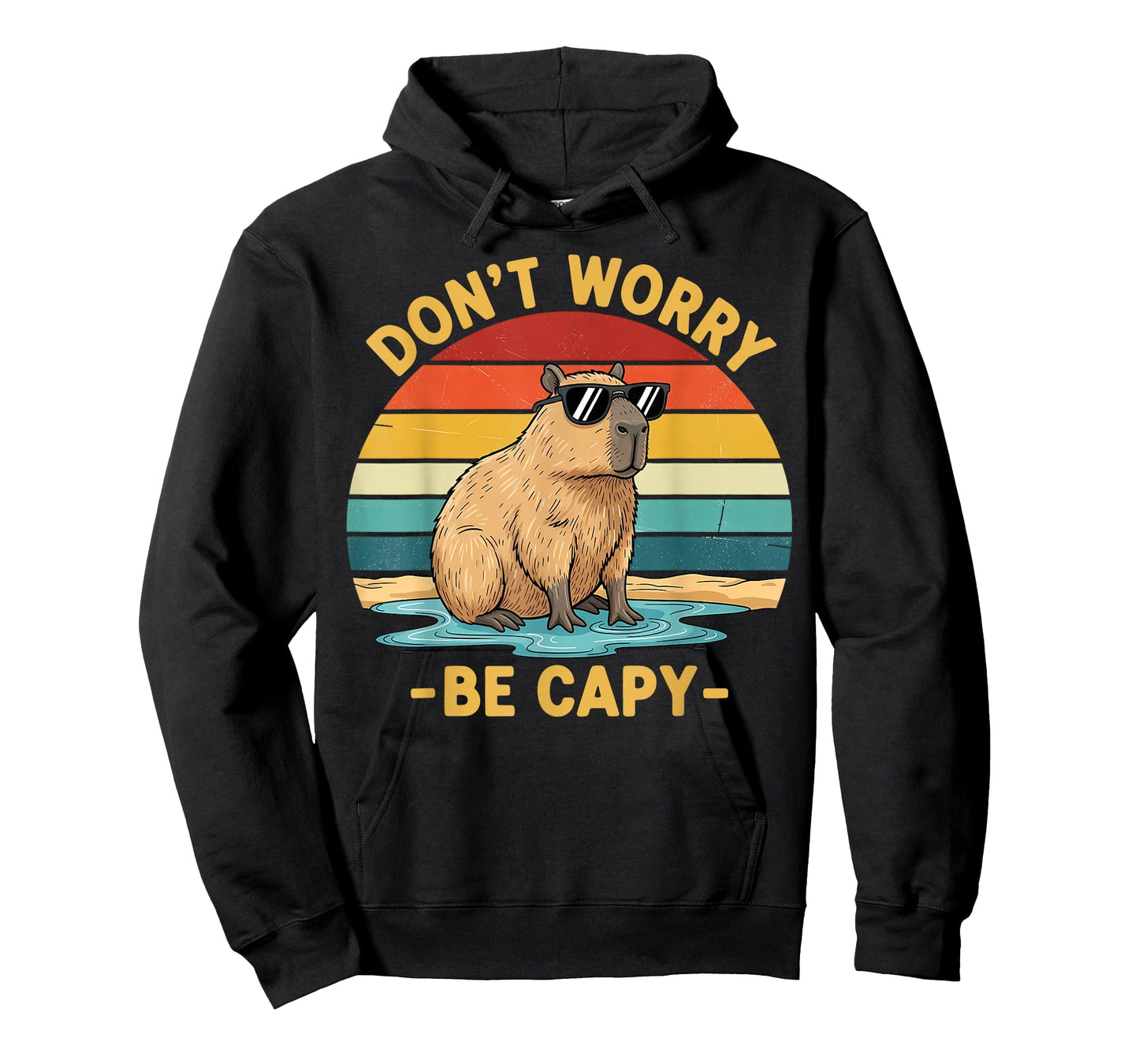 Capybara Don't Worry Be Cappy Funny Capybara T-Shirt