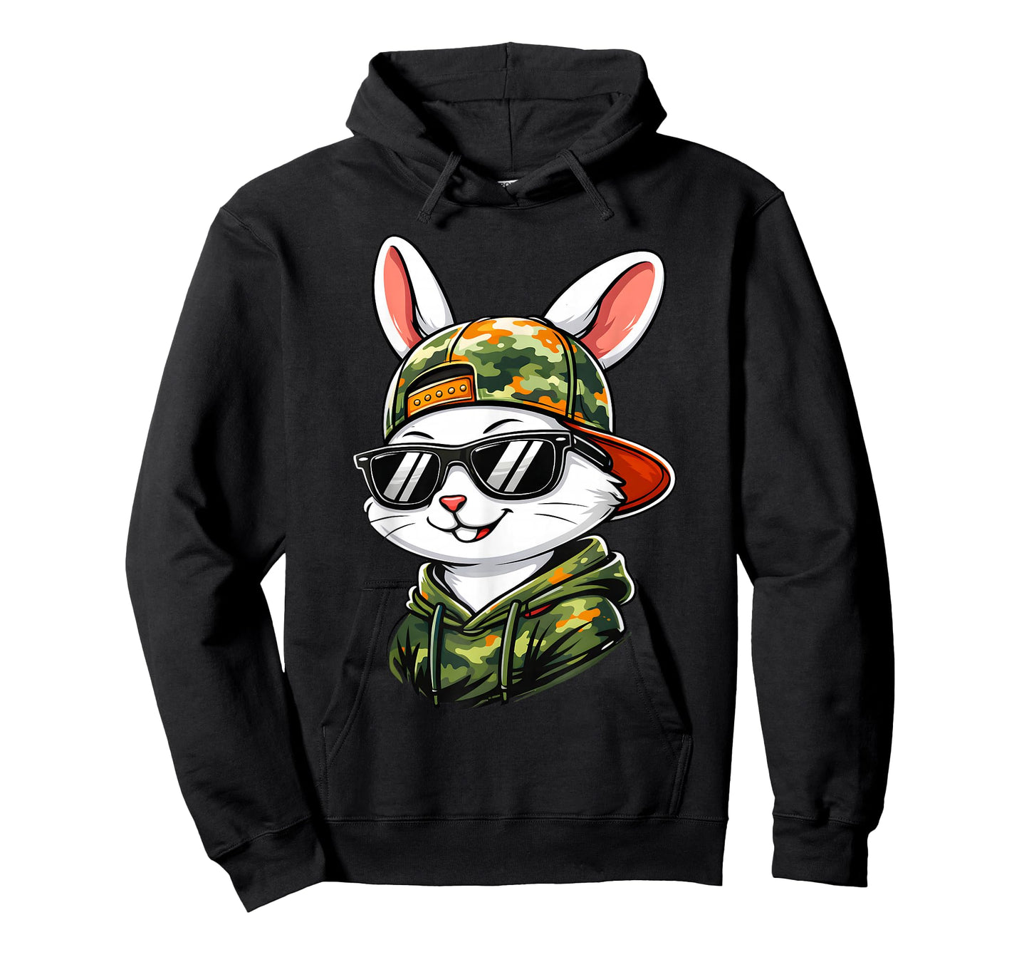 Funny Cool Rabbit Camo Easter Men Boy Toddler Kid T-Shirt