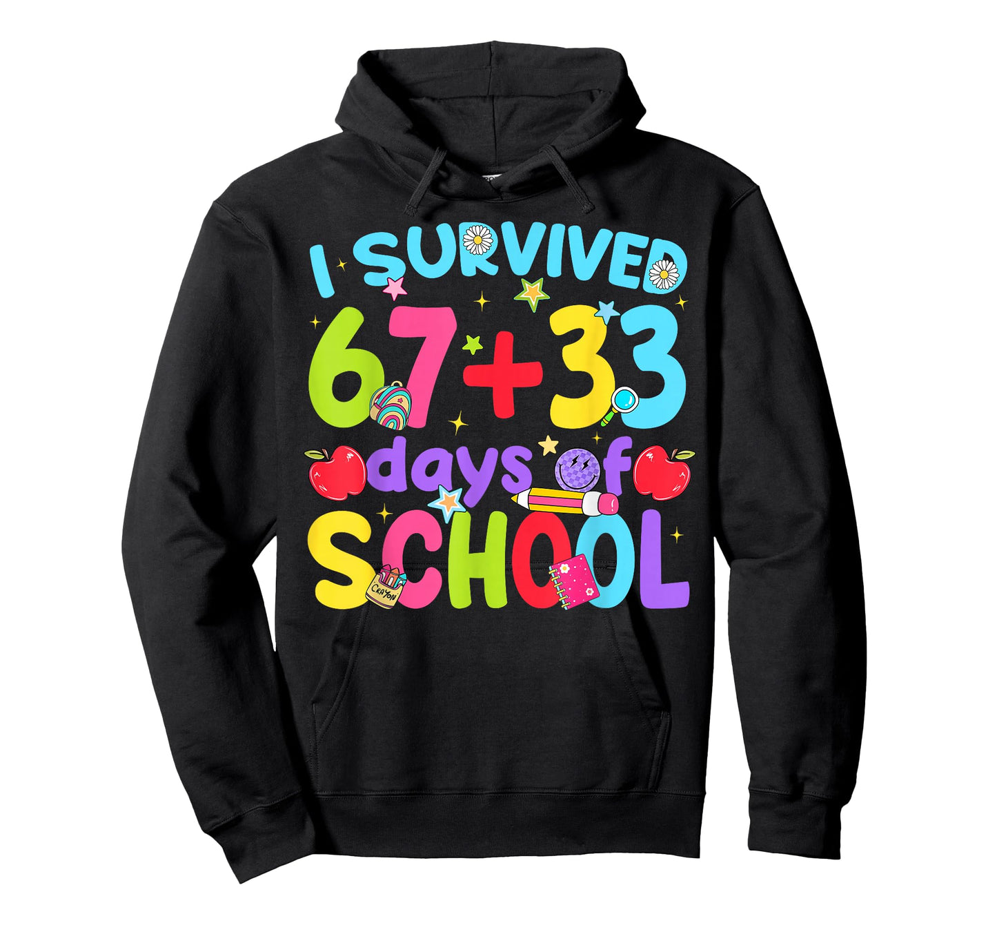 I Survived 67 + 33 Days of School Funny Boy Girl Teacher T-Shirt