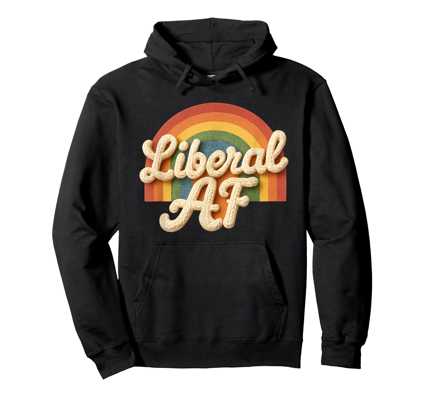 Liberal AF Democrat Rainbow Vintage T-Shirt