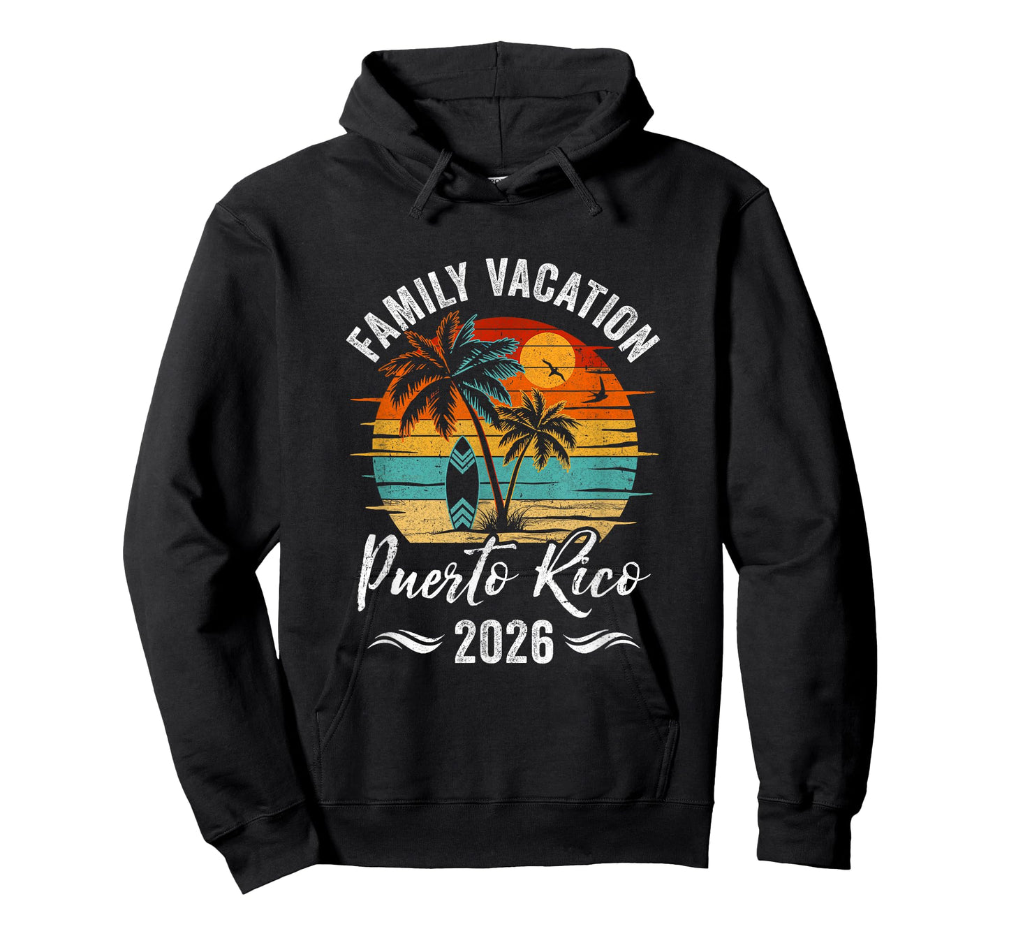 Family Vacation 2026 Vintage Puerto Rico Summer Matching T-Shirt