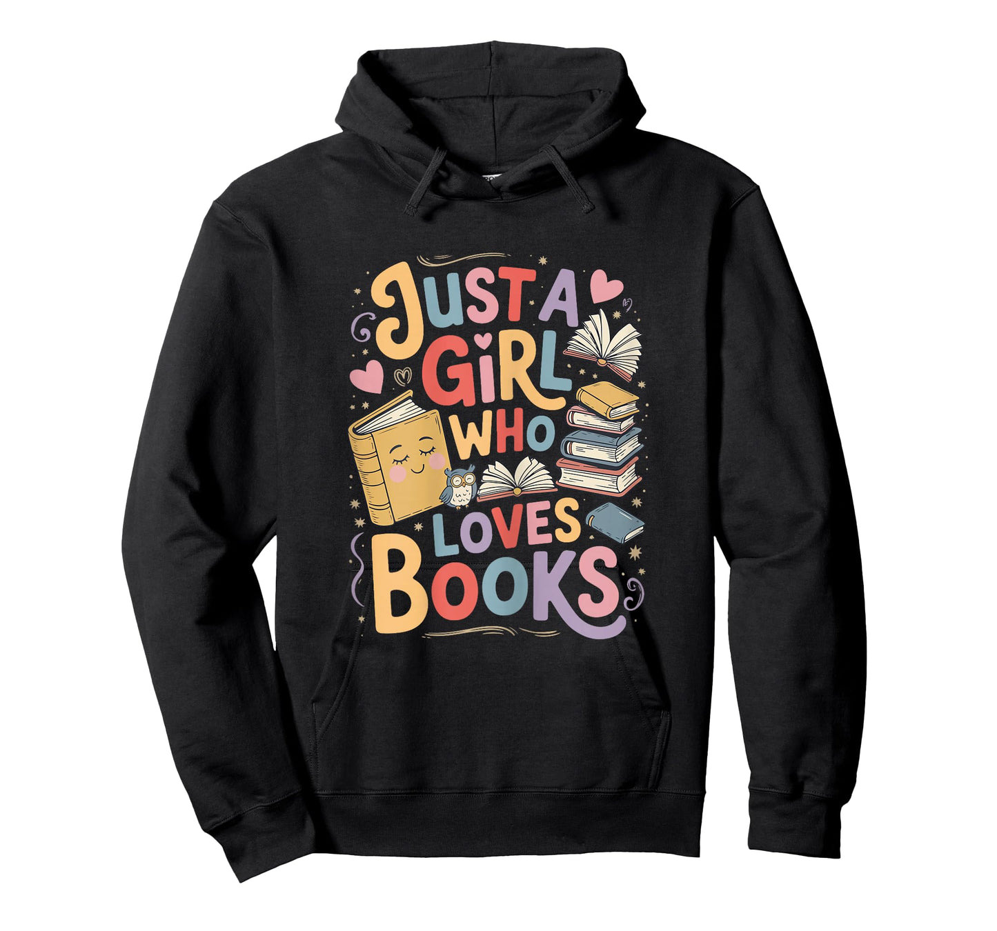Just a Girl Who Loves Books Bookish Readers Book Lover Girls T-Shirt