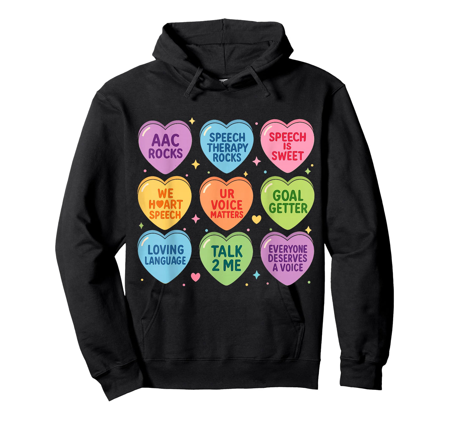 Speech Therapy Language Pathologist Autism Hearts Valentines T-Shirt