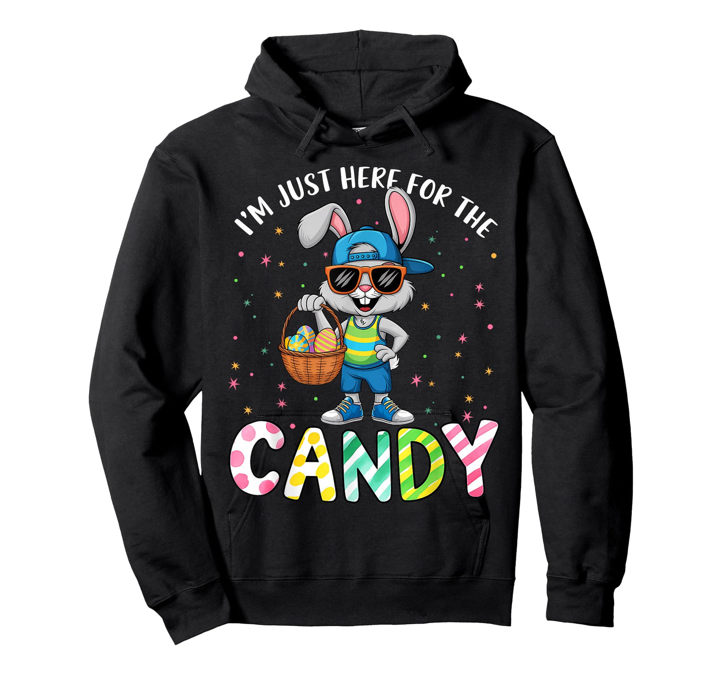 Kids Boys Im Just Here for The Candy Easter Kid Boy Toddler T-Shirt