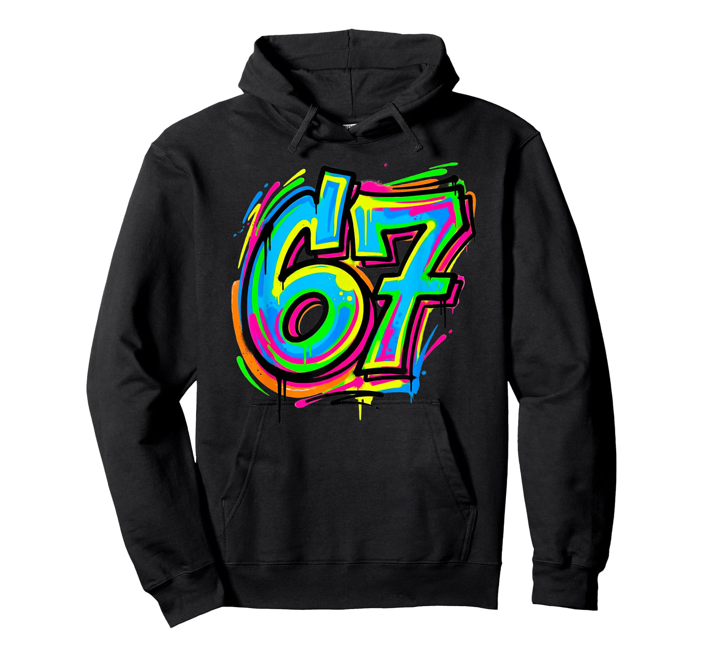 67 Drip Graffiti Meme – Color Splash Sixty Seven T-Shirt