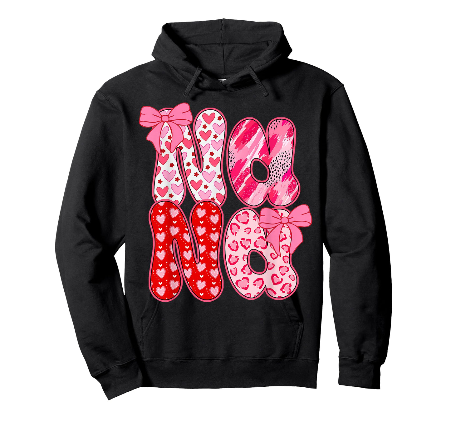 Nana Coquette Bow Leopard Nana Valentine Day Mother's Day T-Shirt