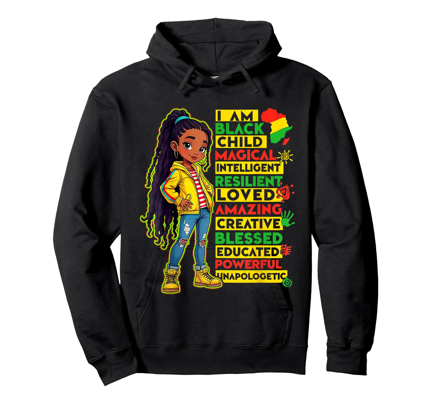 African American Girls Kids T-Shirt