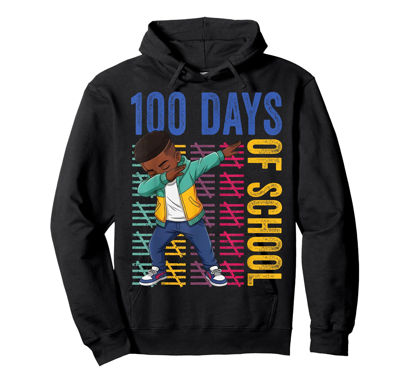 100 Days of School Dabbing Boy Student 100th Day of School T-Shirt