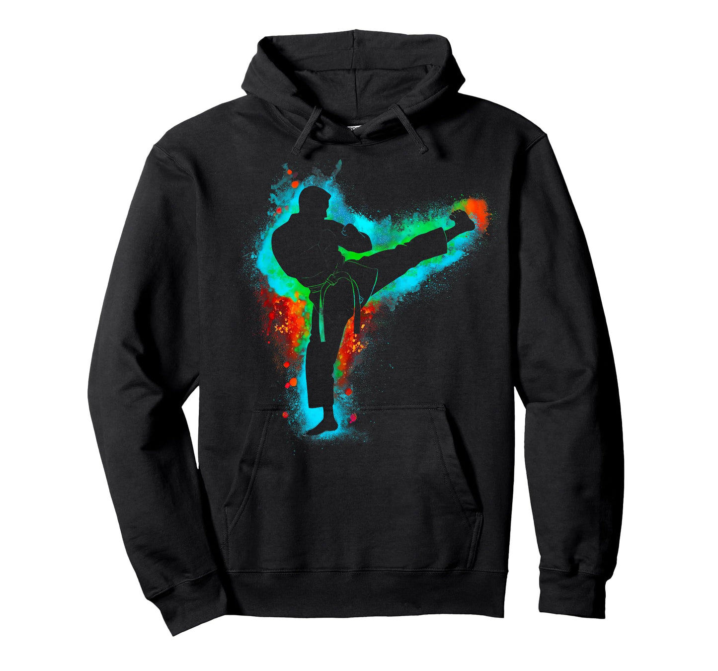 Colorful Retro Taekwondo Martial Arts Men Kids Boys Karate T-Shirt