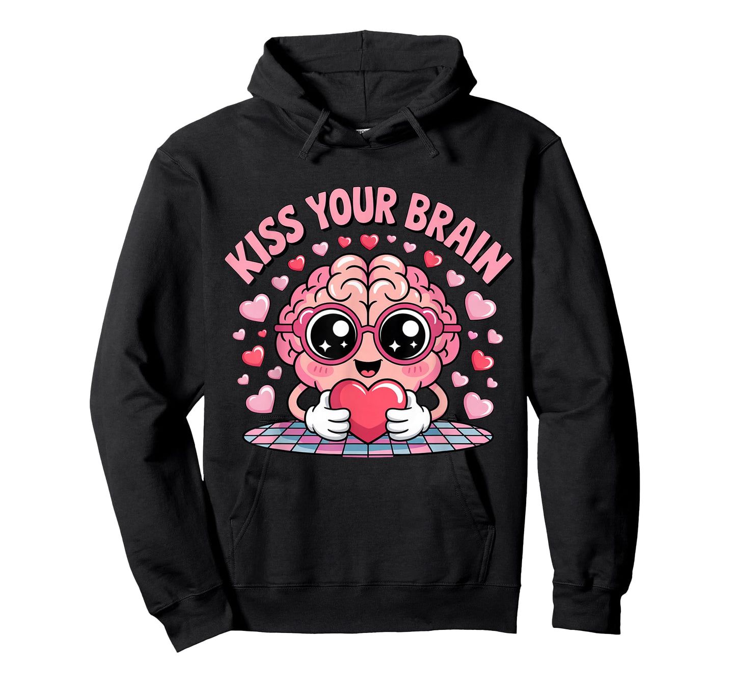 Kiss Your Brain Cute Valentine Teacher Squad Design T-Shirt
