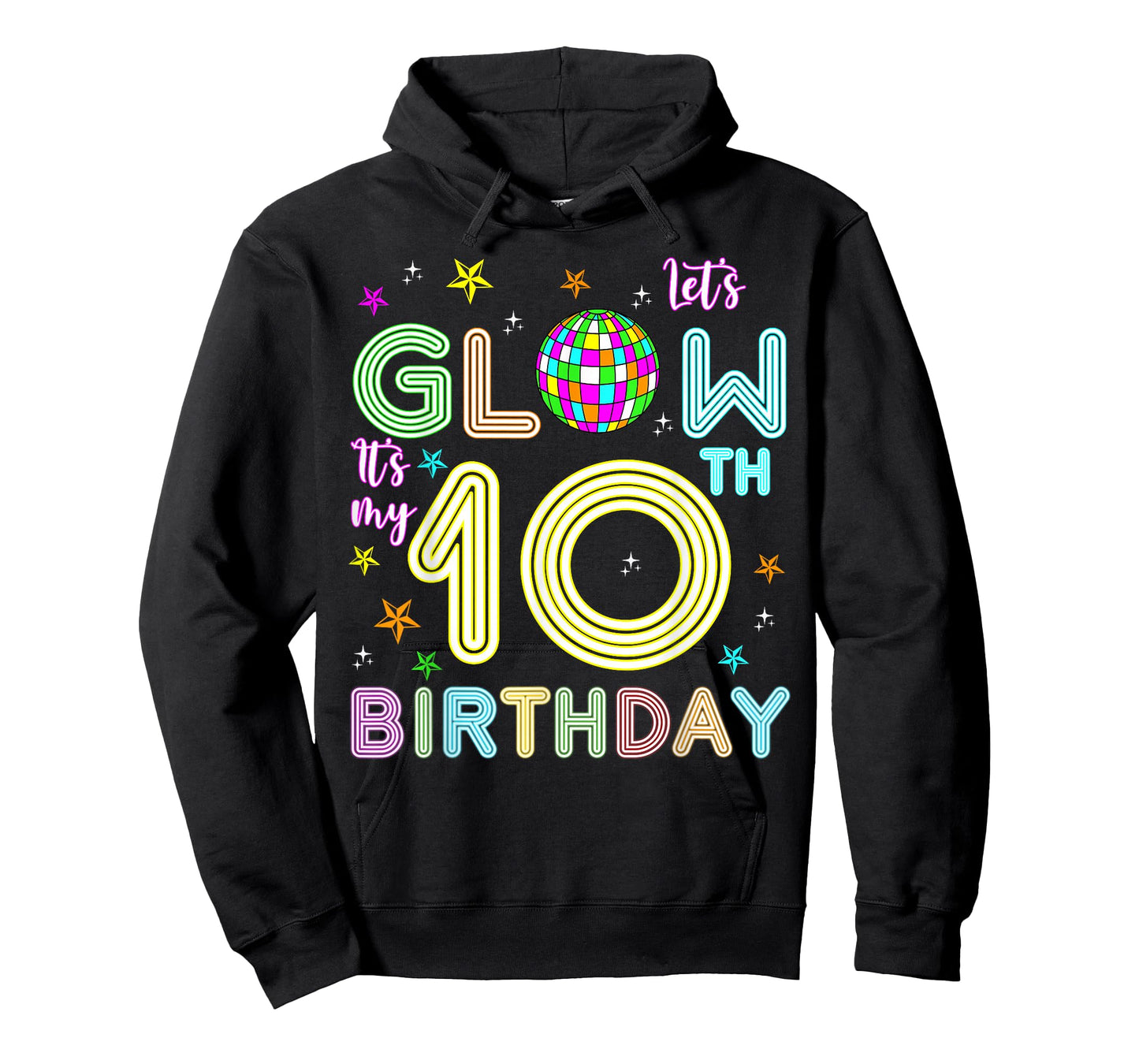 It's My 10th Birthday Glowing 80s 10 Year Old T-Shirt