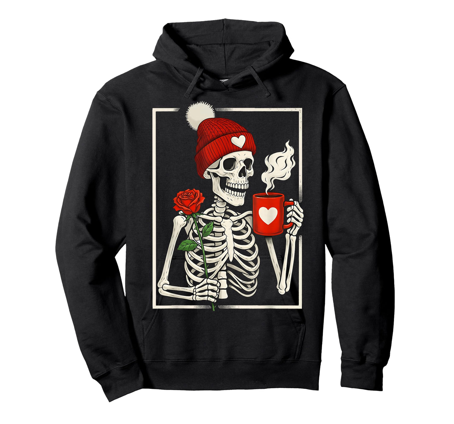 Anti Valentine Funny Skeleton Coffee Girl Women Kid T-Shirt